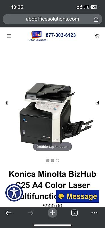 Ofis avadanlığı: Konica Minolta BizHub C25 – A4 rəngli lazer çoxfunksiyalı cihaz — 5