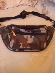 qaşlı çanta: Kəmər çantası – kamuflyaj naxışlı - Material: möhkəm parça, suda