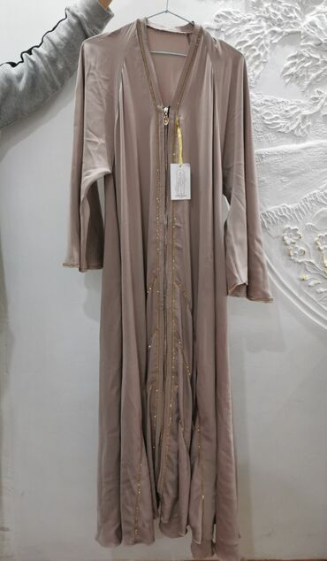 абая хиджаб: Повседневное платье, ОАЭ, Лето, Длинная модель, M (EU 38), L (EU 40), XL (EU 42)