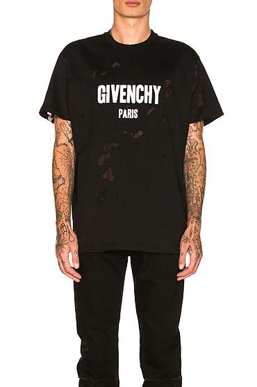 футболка: Мужская футболка, Givenchy, S, цвет - Черный — 2