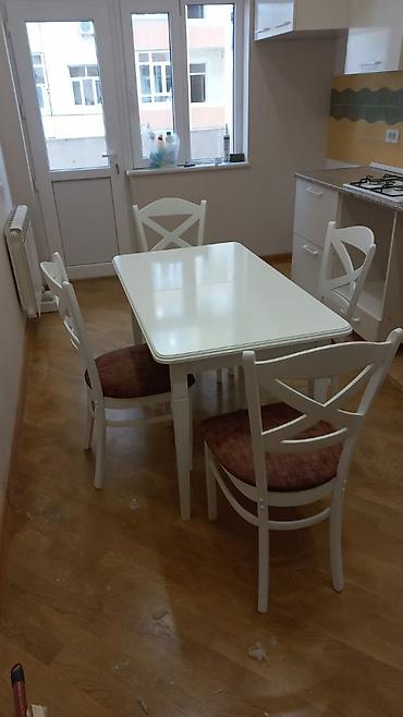 Masa və oturacaq dəstləri: Mətbəx üçün, Yeni, Açılmayan, 4 stul — 6