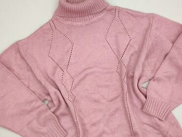 wzór na sweter piórkowy: Golf damski, rozmiar One size