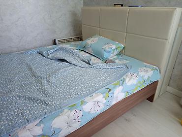 мебельные щиты: Двуспальная кровать, Б/у, С матрасом, длина - 200 см — 4