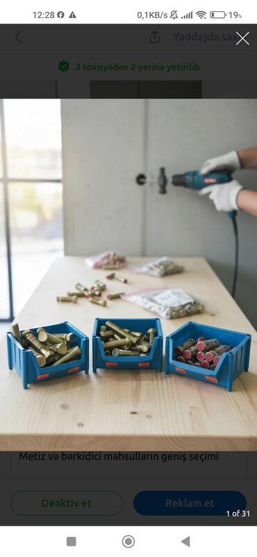 Boltlar: Metiz və bərkidici məhsulların geniş seçimi Təklif: - Boltlar — 1