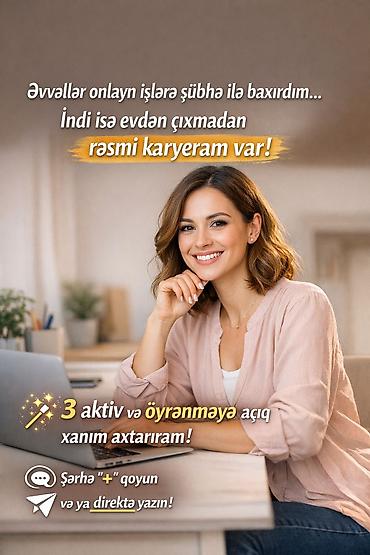 ofis menecer: SMM menecer tələb olunur, İstənilən yaş, Təcrübəsiz — 1