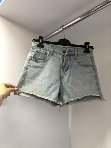 женские джинсовые шорты с высокой талией и поясом: Күнүмдүк шортылар, Жынсы, Кыска модель, АКШ, XS (EU 34), S (EU 36), 2XS (EU 32)
