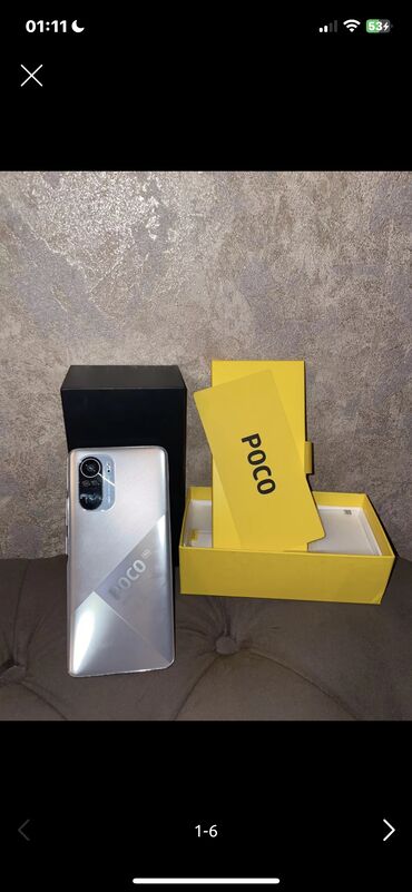 Poco: Poco F3, 256 GB, rəng - Ağ, Barmaq izi, Face ID