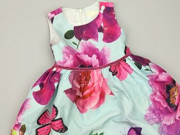 sukienka letnia w palmy: Dress, 3-4 years, 98-104 cm, condition - Good