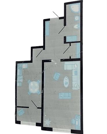 107: 1 комната, 52 м², Джал-15 Элитка, 5 этаж, ПСО (под самоотделку) — 6