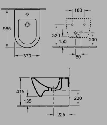 WC šolje i lavaboi: Villeroy &Boch Subway 2.0 konzolni bide (54000001) NOVO na — 10