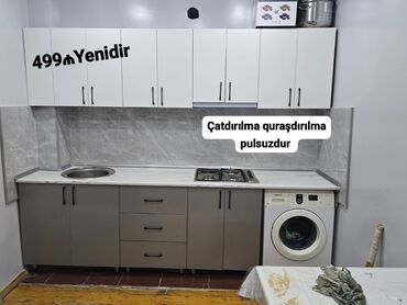 ремонт мебель кухня: *Yeni Mətbəx Mebeli 499₼* BAYRAM ENDİRİMİNƏN YARARLAN😍 Ölçü 2.80