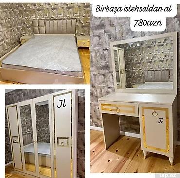 Yataq otağı mebel dəsti Tərkibi: - Çarpayı: yumşaq başlıqli - Şkaf: 4