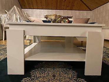 Sifarişlə mebel: Kvadrat masa, Açılmayan, Təkərsiz, Parlaq laminat, Zəmanətsiz — 3