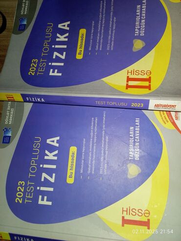 sürücülük vəsiqəsi almaq üçün dyp də keçirilən imtahanlara hazirliq vəsaiti: Məhsul: “Fizika – 2023 Test Toplusu”, Dövlət İmtahan Mərkəzi