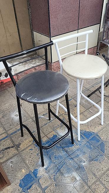 bar stullar: Mətbəx üçün, Yeni, Qatlanmayan, rəng - Ağ Stul — 4