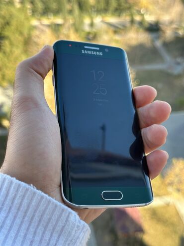 s7 edge ekran: Samsung Galaxy S6 Edge, 64 GB, rəng - Qırmızı, Barmaq izi