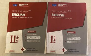 Təhsil, elm: Ingilis dili test toplusu (2019)
Ayri-ayri 3 azn
Ikisi birlikde 5azn