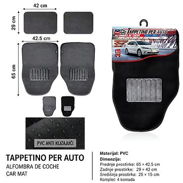 KMT Automobilska prostirka 2000081 Univerzalni set gumeno‑PVC