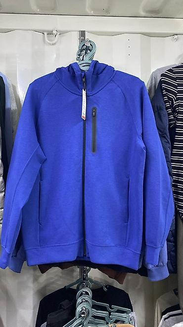 Толстовки: Мужская толстовка, L, Uniqlo, Новый, цвет - Синий, Самовывоз — 1