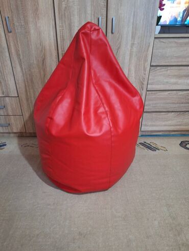 Foteljice: Nov crveni Lazy bag veliki od eko koža - imam dva ista Nov lazy bag — 4