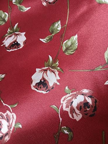 черные часы: Атлас с цветочным принтом - Тип: атлас, не тянется - Цена: 200 сом за — 4