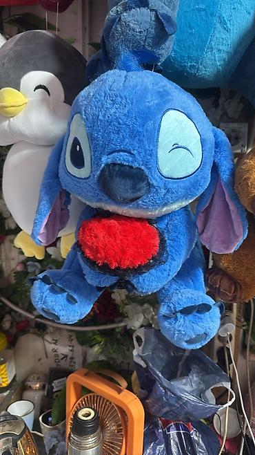 das utu: - Yumşaq oyuncağ: mavi Stitch plüş oyuncaq ölçü 40 sm - Ölçü: təxminən — 1