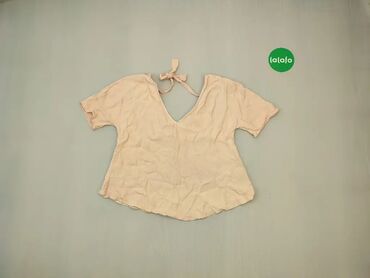 Koszulka S (EU 36), wzór - Jednolity kolor, kolor - Beżowy, Massimo Dutti