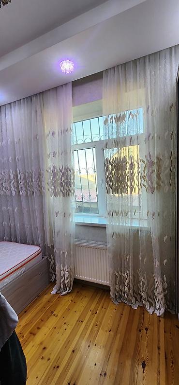 Ev üçün dekor: Yarpaq naxışlı, açıq rəngli tül pərdələr. Bu pərdələr gün işığını — 6