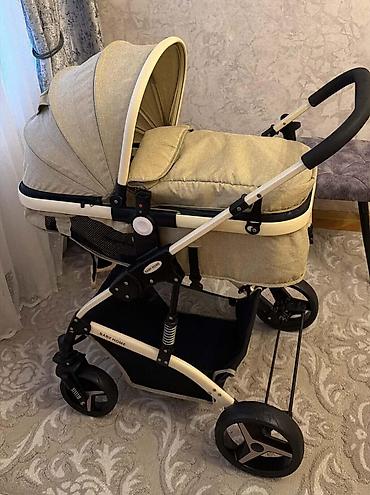 Baby Home (Kaleska) uşaq arabası – bej rəng - Tip: transformasiya