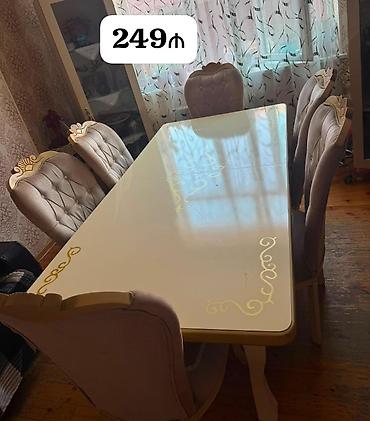 Digər mebel: *249₼ masa desti satılır* 6oturacağı var ÜNVAN:-h aslanov 8454 — 1