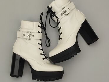 spódnice z imitacji skóry sinsay: Ankle boots for women, 39, Bershka, condition - Good