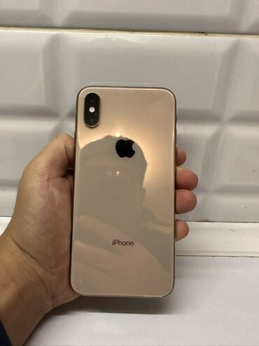 купить ноутбук в бишкеке в рассрочку: IPhone Xs, Колдонулган, 256 ГБ, Алтын, 75 %