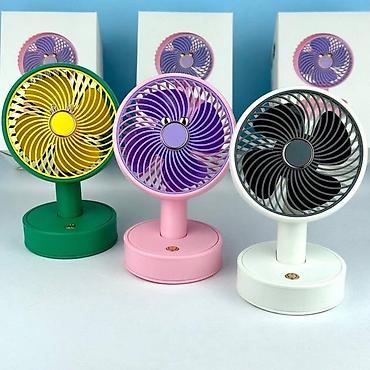 table fan: Портативный настольный вентилятор AO YI, выполненный в белом цвете — 3