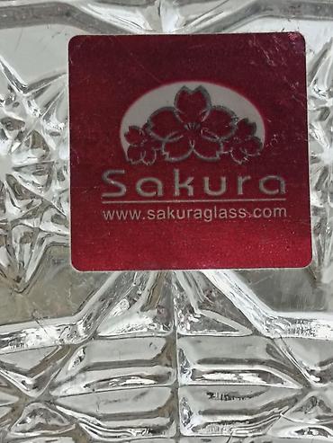 Qab-qacaq və mətbəx ləvazimatları: Sakura Glass kristal meyvə/güllə qabları – 2 ədəd dəst - Brend — 2