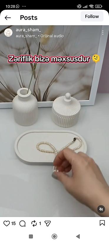 Fiqurlar: Fiqur, Gips, rəng - Ağ — 6