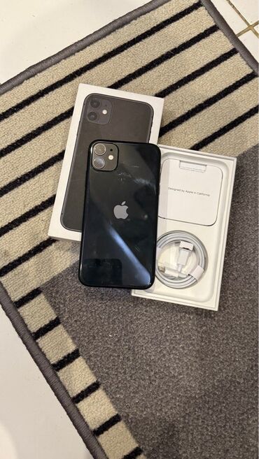 купить айфон 11 в баку: IPhone 11, 128 GB, Qara, Zəmanət, Face ID