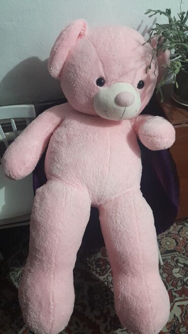 рубашка блузка: Большой плюшевый мишка розового цвета. - Размер: очень крупный, почти