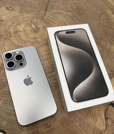 iphone 1e: IPhone 15 Pro, 256 ГБ, титановый корпус (светлый цвет). Модель — 1