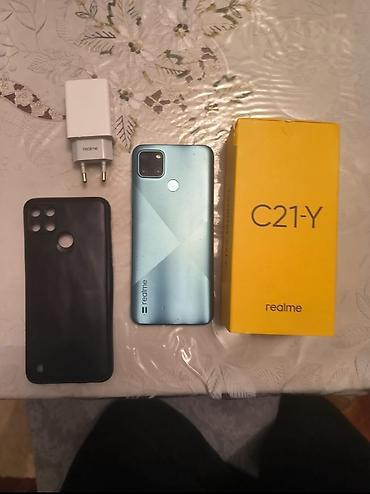 realme c21y: Realme C21Y, 64 GB, rəng - Mavi, Barmaq izi — 1