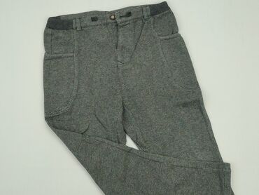 spodnie z zakładką z przodu: Material trousers, 11 years, 140/146, condition - Very good