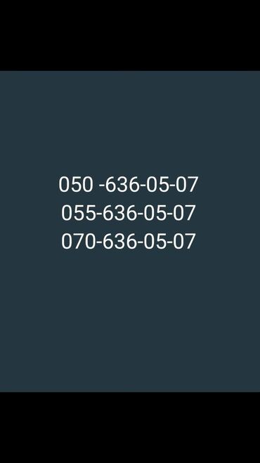 Mobil telefonlar üçün digər aksesuarlar: Mobil nömrələr satılır. 050, 055 və 070 prefiksləri ilə başlanan