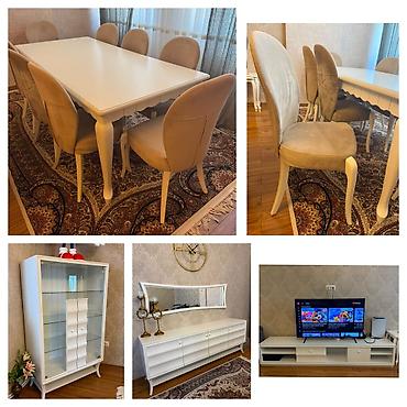 İşlənmiş, Masa və oturacaqlar, TV altlığı, Servant