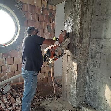 sumqayit gence avtobus: Beton və dəmir-beton kəsimi xidməti - Divar, tavan və döşəmələrdə — 1