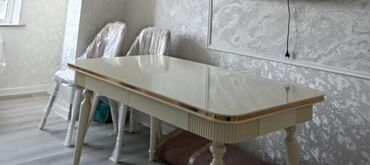 Masa və oturacaq dəstləri: Qonaq otağı üçün, İşlənmiş, Açılan, Oval masa, 6 stul