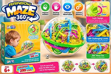 семейные одежды: Акция!!! RAINBOW MAZE 360° — сферический лабиринт-головоломка - — 1