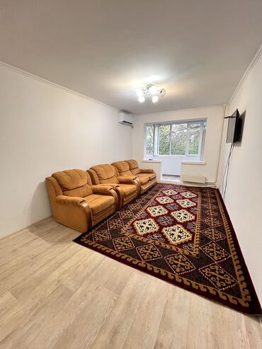 снять квартиру на долгий срок в бишкеке ок: 2 комнаты, 48 м², 104 серия, 3 этаж, Косметический ремонт