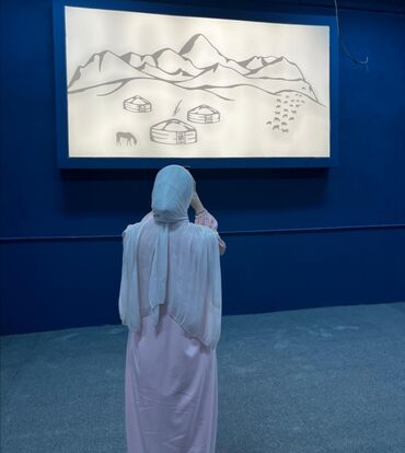 Панно: Прямоугольное настенное панно с абстрактным узором в черно-белой — 8