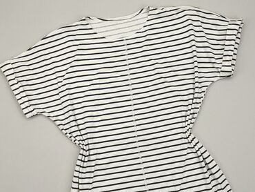bluzki w czarno białe paski: Tunika, 2XL, stan - Dobry