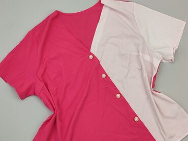 różowe bluzki damskie: Блуза жіноча, Shein, 2XL, стан - Дуже гарний