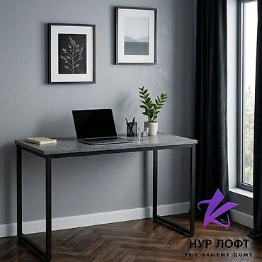 Офисные столы: Офисный стол, Новый, Нерегулируемый, цвет - Черный, Прямоугольный, Железо, Платная доставка — 5